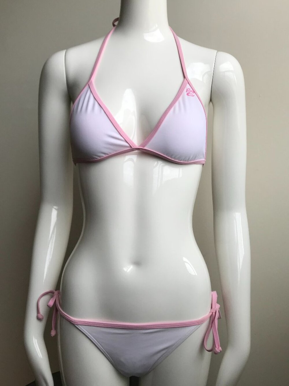 Billabong surf white & pink reversible bikini set